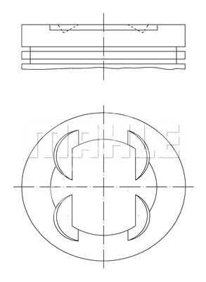 PISTON SEGMAN 86.4 mm BMW S50 B32 E36 M3 3.2