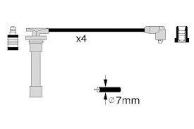 BUJİ KABLO TK HONDA CIVIC 1.4 88-95 DOHC CARB.