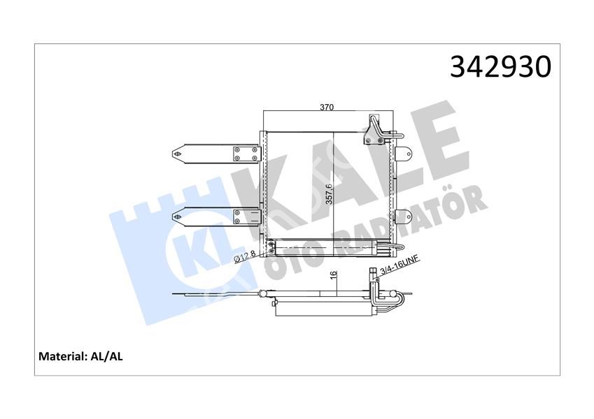 KLİMA KONDENSERİ VW POLO-LUPO-SEAT AROSA VARİANT AL-AL