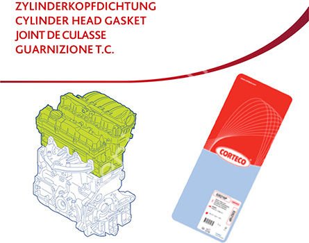 CONTA SİLİNDİR KAPAĞI GK CH LAND 368DT MLS 1.15M Gasket. cylinder head