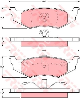 x ARKA BALATA K.Ç TİP CHRYSLER 300M 2.7 3.5 98-04 VOYAGER 95-01 STRATUS 95-99 CONCORDE