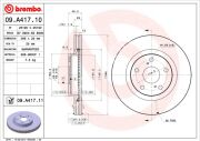 FREN DISKI ON 296-5 -UV Coated TOYOTA RAV4 06 11/RAV4 12 18 /CAMRY 06 11