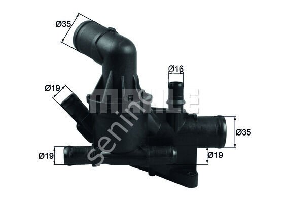 TERMOSTAT 80 C MERCEDES OM622 OM626 W205 W447 . RENAULT R9M 1.6 dCi MEGANE SCENIC FLUENCE SOKULEBILIR KAPAKLI