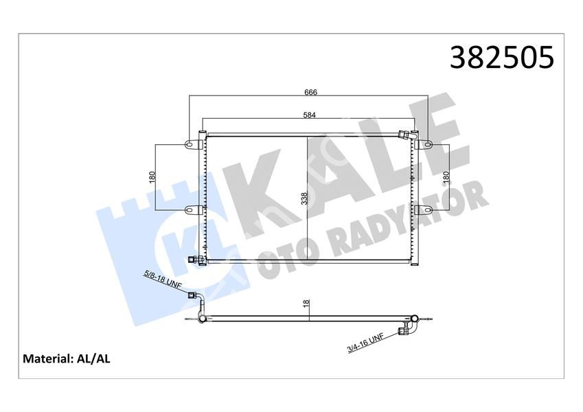 384600 KLİMA RADYATÖRÜ VW POLO-CADDY II 95 SEAT CORDOBA-IBIZA II-INCA 93 1.4 1.6 1.8 19D-TDI-SDI KONDENSER KURUTUCUSUZ BRAZING AL-AL 584X338X18