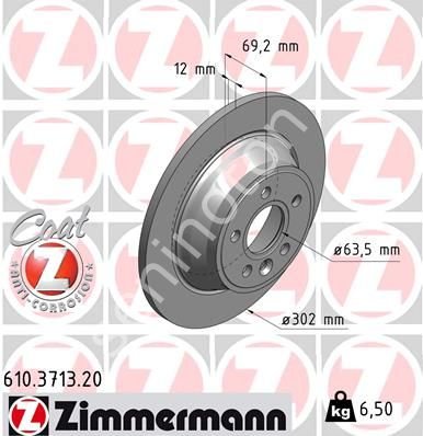 ARKA FREN DISK AYNASI VOLVO V70 III 07 D4 13 S80 II 2.0 3.2 /2.0TDI 08 XC70 06