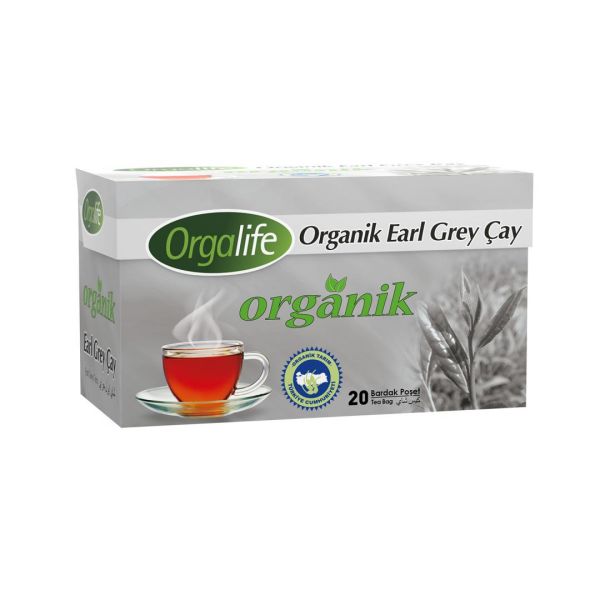 Orgalıfe Organik Bardak Poşet Earl Grey Çay 20'li