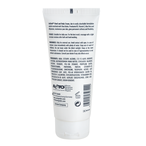 ACLIND® HAND & BODY CREAM | Shea Butter Özlü El ve Vücut Kremi 100 ml