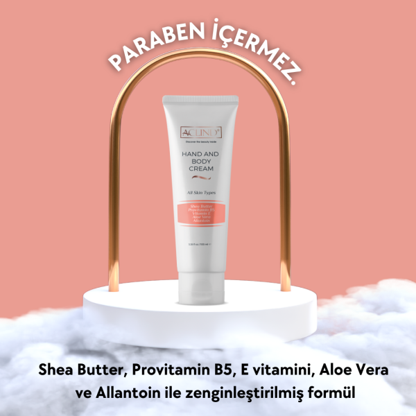 ACLIND® HAND & BODY CREAM | Shea Butter Özlü El ve Vücut Kremi 100 ml