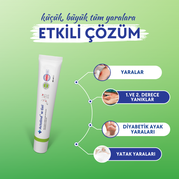 ACTOLIND® w GEL 30 ml [Yara İyileştirme Jeli]