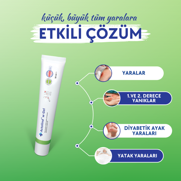 Actolind ® w 50 ml Jel + 100 ml Solüsyon | 2' li Yara Bakım Seti