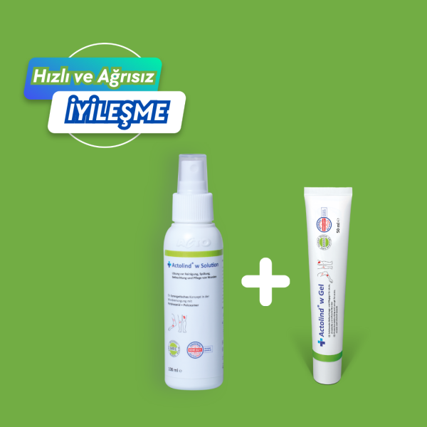 Actolind ® w 50 ml Jel + 100 ml Solüsyon | 2' li Yara Bakım Seti