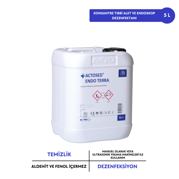 ACTOSED® ENDO TERRA 5 L Konsantre Tıbbi Alet ve Endoskop Dezenfektanı