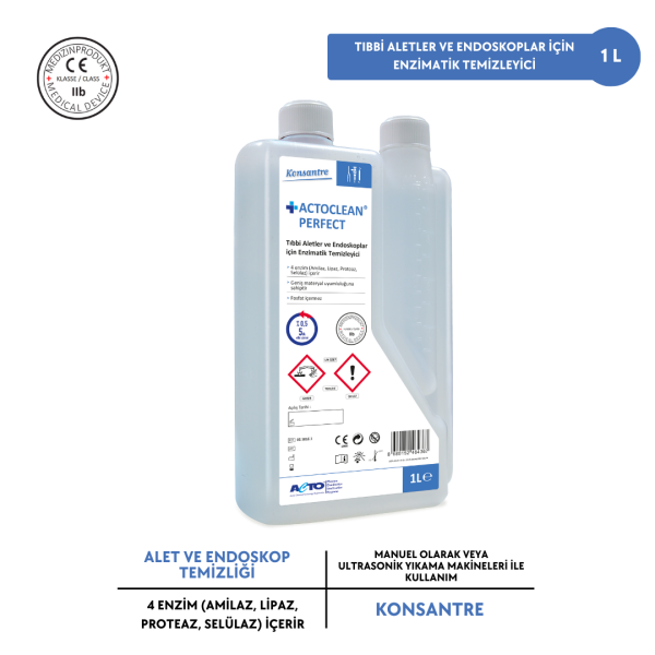 ACTOCLEAN® PERFECT Tıbbi Aletler & Endoskop için Enzimatik Temizleyici