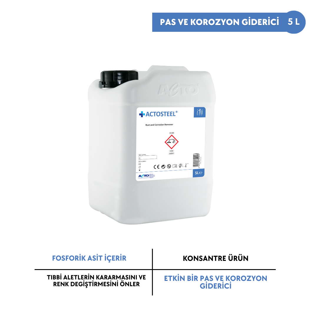 ACTOSTEEL® 5 L Pas ve Korozyon Giderici