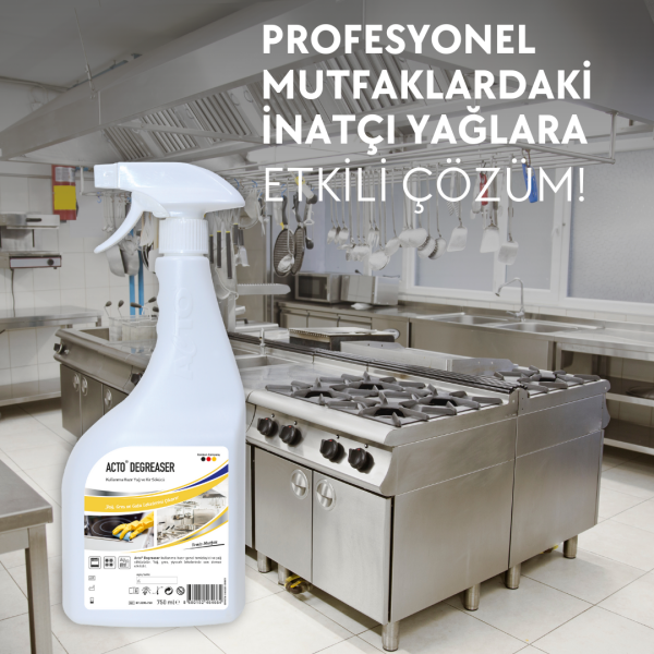 ACTO® DEGREASER 750 ml Kullanıma Hazır Yağ ve Kir Sökücü