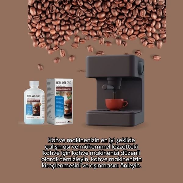 ACTO® ANTI-CALC  500 ml Kahve Makinası Kireç Çözücü