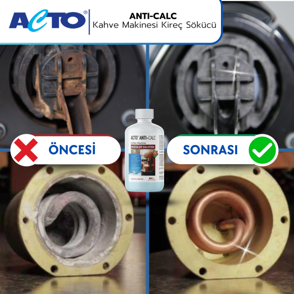 ACTO® ANTI-CALC  500 ml Kahve Makinası Kireç Çözücü