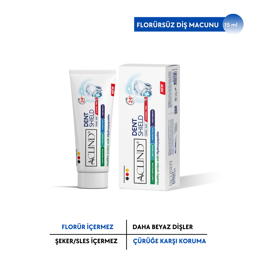 Aclind Dent Shield 15 ml GÜÇLÜ DİŞLER ANTI-TARTAR DAHA BEYAZ DİŞLER TAZE NEFES