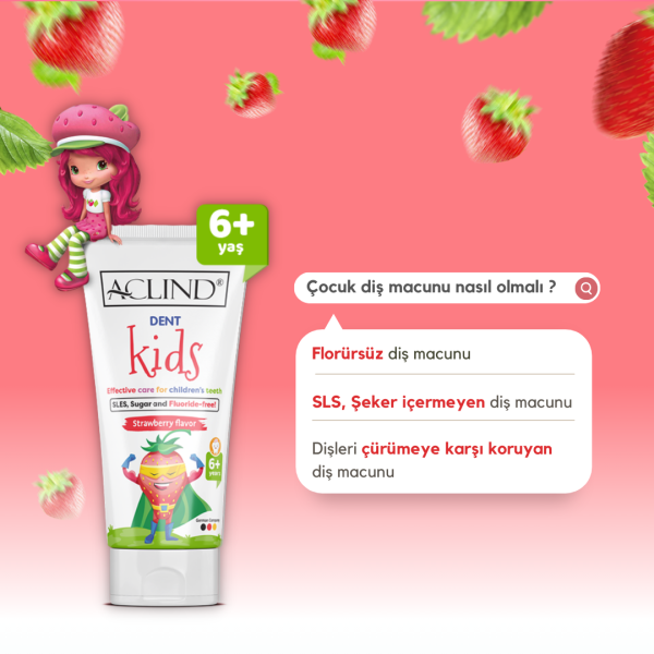 Aclind Dent Kids 15 ml ÇOCUK DİŞLERİ İÇİN ETKİLİ BAKIM