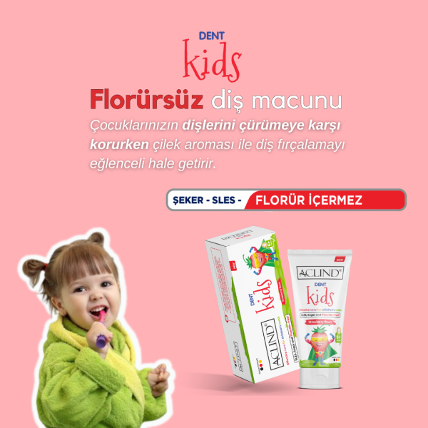 Aclind Dent Kids 15 ml ÇOCUK DİŞLERİ İÇİN ETKİLİ BAKIM