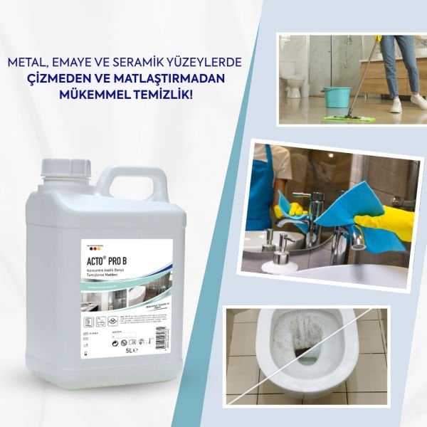 ACTO® PRO B 5 Litre Konsantre Asidik Banyo Temizleme Maddesi