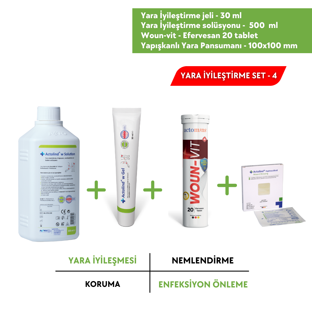 ACTOLIND® w Gel 30 ml, w Solüsyon 500 ml, Woun-Vit, Yara Ped