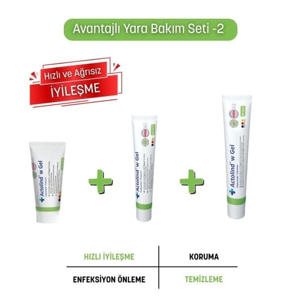 ACTOLIND® w GEL 10 ml + 30 ml + 50 ml Yara İyileştirme Jeli