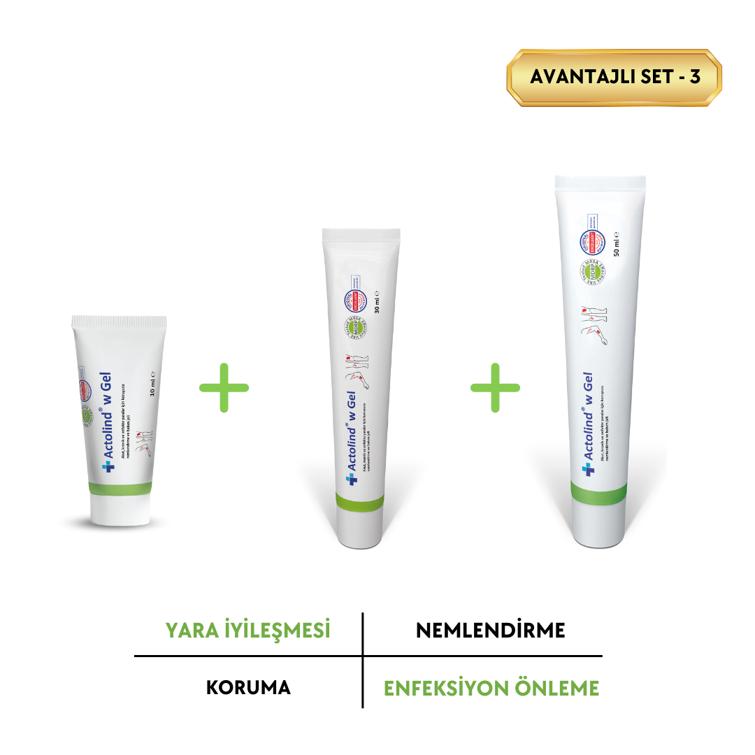 ACTOLIND® w GEL 10 ml + 30 ml + 50 ml Yara İyileştirme Jeli