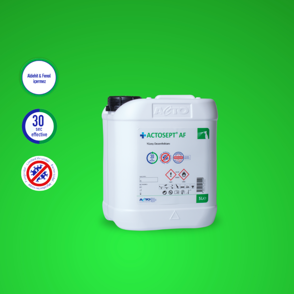 ACTOSEPT® AF 5 Lt Alkollü Hızlı Yüzey Dezenfektanı 30 Saniyede Etki