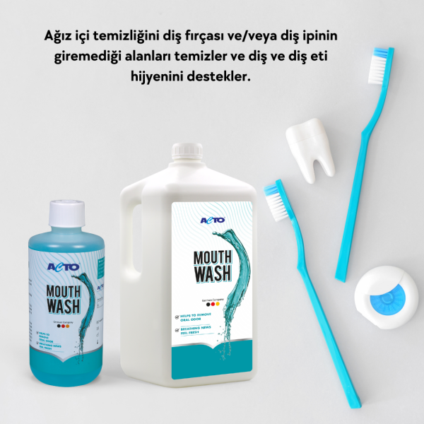 ACTO® MOUTHWASH 5L + 500 ml Ağız ve Diş Bakımı Ekonomik Paket