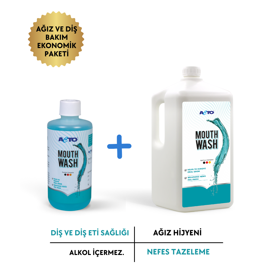 ACTO® MOUTHWASH 5L + 500 ml [Ağız ve Diş Bakımı] Ekonomik Paket