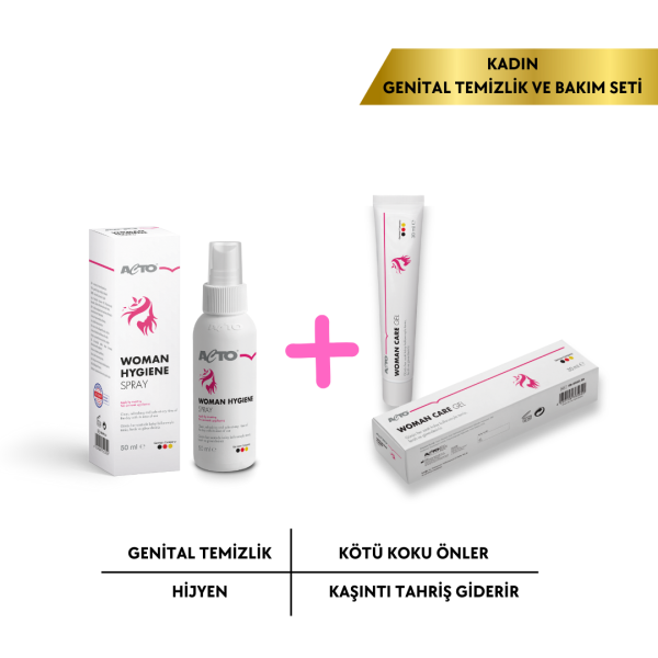 ACTO® Woman Genital Bölge Bakım Jeli + Temizleme Spreyi