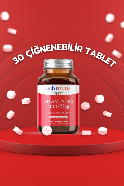 Actomins® Vitamin B12 Çiğnenebilir Tablet Formda Takviye Edici Gıda