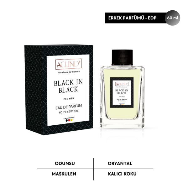 ACLIND® BLACK IN BLACK For Men | EAU DE PARFUM | Erkek Parfümü