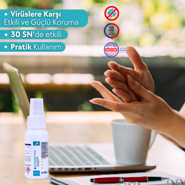 ACTOHAND® ETOH 50 ML (﻿El ve Cilt Antiseptiği - Etanol 80 % (v/v)