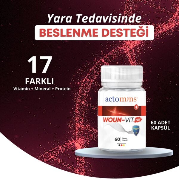 Actolind® W Solüsyon 1 L +W Gel 50 ml + Woun-Vit Plus | 3' lü Yara İyileştirme Seti
