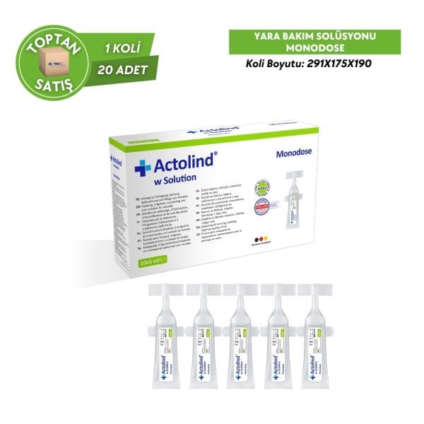 Actolind ® w Solution Monodose 10 x 5 ml | Yara İyileştirme Solüsyonu - Toptan Satış