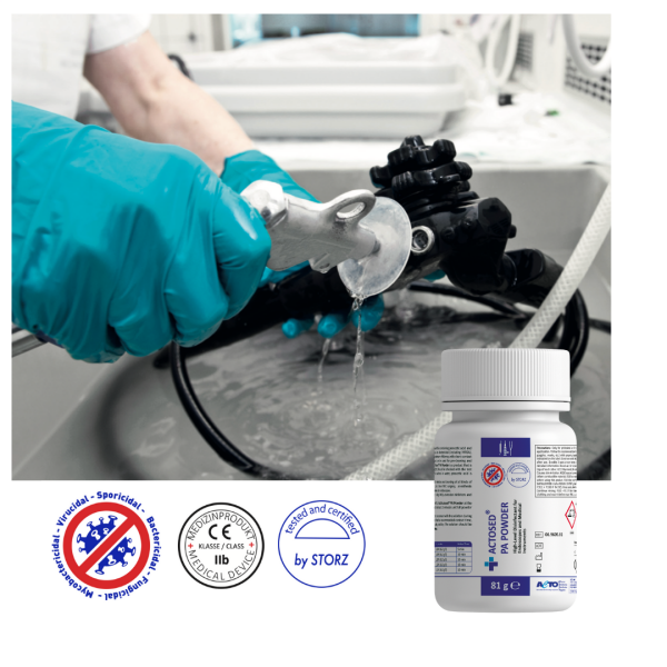 ACTOSED® PA POWDER 81g Endoskoplar ve Tıbbi Alet için Yüksek Düzey Dezenfektan