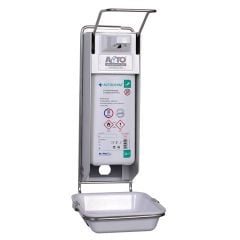 Çelik Dispenser Tip 1 Tepsili + ACTODERMANOL® PLUS El ve Cilt Antiseptiği 1 L