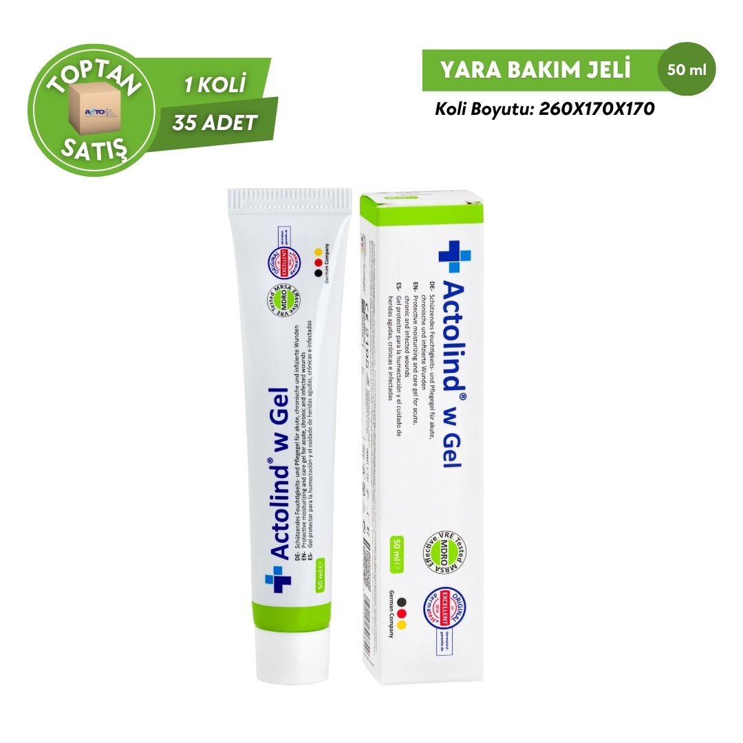 Actolind® W Gel – Yara Bakım Jeli | Akut, Kronik ve Enfekte Yaralar & Yanıklar İçin - Toptan Satış 50 ml