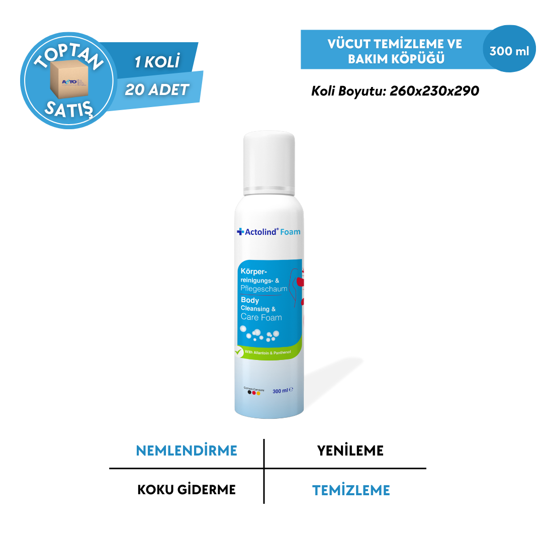 ACTOLIND® Foam Vücut Temizleme Köpüğü - Toptan Satış 300 ml
