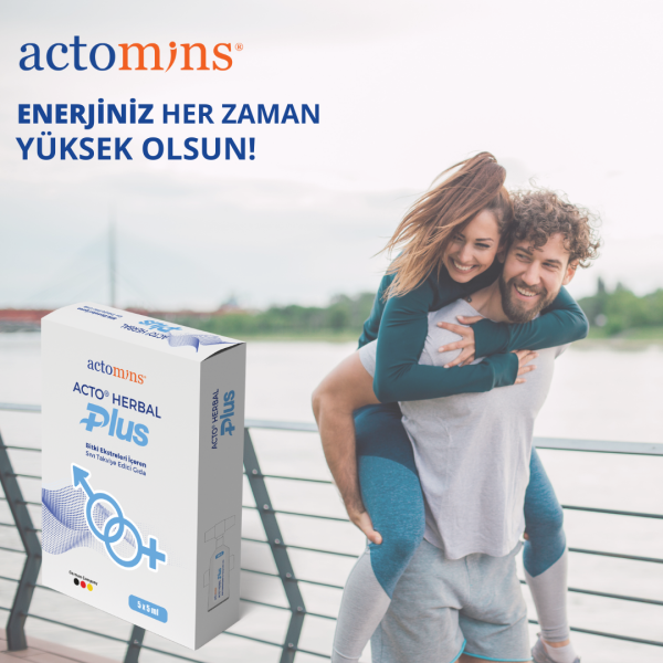 ACTO® HERBAL PLUS | Bitki Ekstreleri İçeren Gıda Maca ve Ballı 5x5 ml