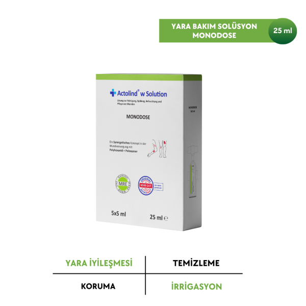 ACTOLIND® w SOLUTION Monodose 10 x 5 ml [Yara İyileştirme Solüsyonu]