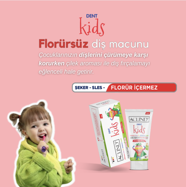 Aclind Dent Kids 75 ml ÇOCUK DİŞLERİ İÇİN ETKİLİ BAKIM - Toptan Satış