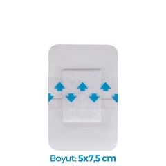 ACTOLIND® Wound Pad- Transparent Adhesive | Poliüretan Steril Tıbbi Flaster - 5x7,5 cm