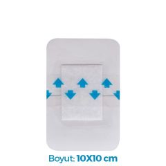 ACTOLIND® Wound Pad- Transparent Adhesive | Poliüretan Steril Tıbbi Flaster - 10X10 cm