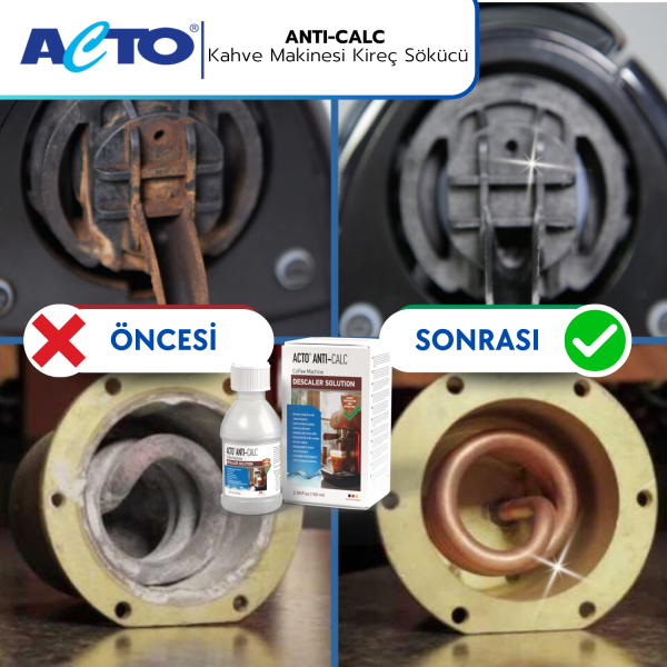 ACTO® ANTI-CALC 100 ml | Kahve Makinası Kireç Çözücü