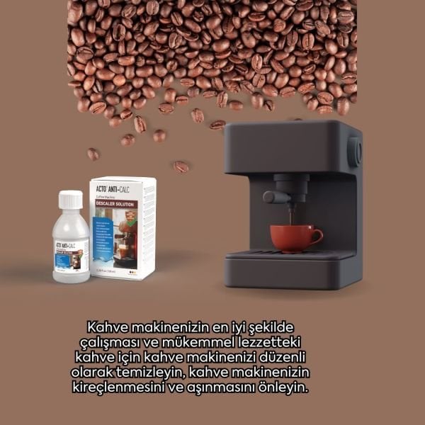 ACTO® ANTI-CALC 100 ml | Kahve Makinası Kireç Çözücü