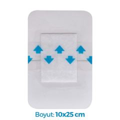 ACTOLIND® Wound Pad- Transparent Adhesive | Poliüretan Steril Tıbbi Flaster - 10x25 cm