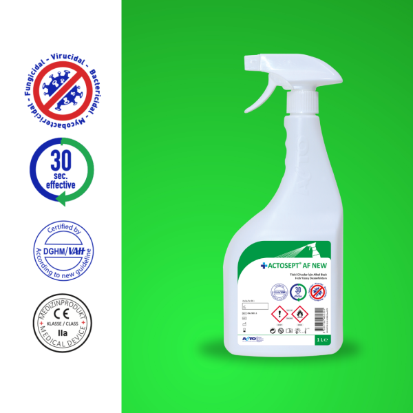 ACTOSEPT® AF 1 Litre Tıbbi Cihazlar için Hızlı Yüzey Dezenfektanı - Toptan Satış